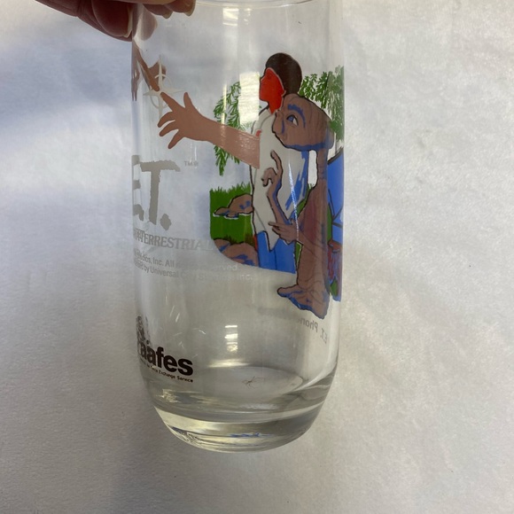 1982 E.T. The Extra-Terrestrial Glass Tumblers By aafes "E.T. Phone Home" - Picture 7 of 12